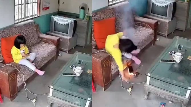 Video: ಬಾಲಕಿ ಗೇಮ್ ಆಡುತ್ತಿದ್ದಾಗ ಮೊಬೈಲ್ ಸ್ಫೋಟ