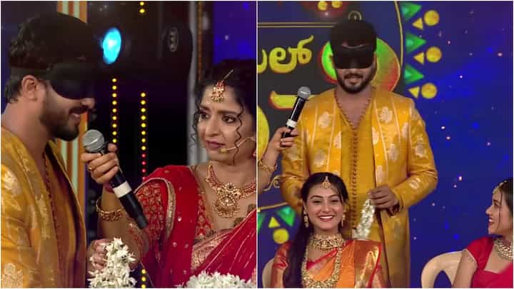 ಗೌರಿ ಕಲ್ಯಾಣ ಸೀರಿಯಲ್ ಸಂತೆ; ಕಣ್ಣು ಕಟ್ಟಿದರೂ ಚಂದನಾ ಪತ್ತೆ ಹಚ್ಚಿದ ಹರಿ ಗೌರಿ ಕಲ್ಯಾಣ ಸೀರಿಯಲ್ ಸಂತೆ; ಕಣ್ಣು ಕಟ್ಟಿದರೂ ಚಂದನಾ ಪತ್ತೆ ಹಚ್ಚಿದ ಹರಿ
