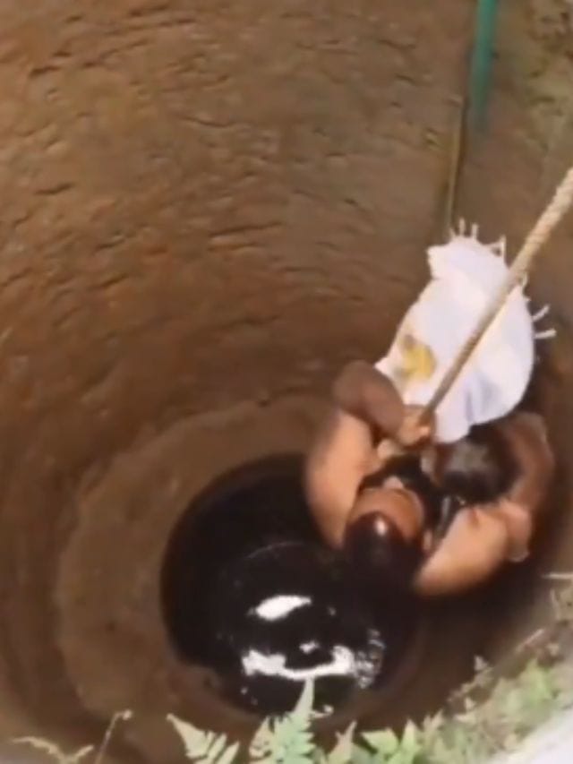 ಬಾವಿಗೆ ಹಾರಿ ಮಗುವಿನ ಪ್ರಾಣ ಉಳಿಸಿದ 'ರಿಯಲ್ ಹೀರೋ