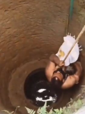 ಬಾವಿಗೆ ಹಾರಿ ಮಗುವಿನ ಪ್ರಾಣ ಉಳಿಸಿದ 'ರಿಯಲ್ ಹೀರೋ