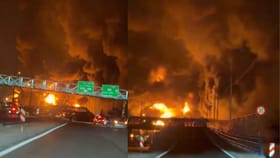 ತೈಲ ಡಿಪೋಗಳು ಸ್ಫೋಟ, ಅಪ್ಪಳಿಸಿದ ಬೆಂಕಿ ಅಲೆಗಳು