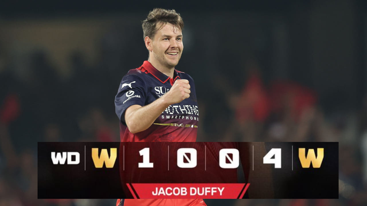 RCB vs SRH: W,W,W.. ಹೆಜಲ್ವುಡ್ ಸ್ಥಾನ ತುಂಬಿದ ಜಾಕೋಬ್ ಡಫಿ