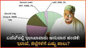 ಬಜೆಟ್​ನಲ್ಲಿ ಇಲಾಖಾವಾರು ಅನುದಾನ ಹಂಚಿಕೆ: ಯಾವ ಕ್ಷೇತ್ರಕ್ಕೆ ಎಷ್ಟು ಪಾಲು?