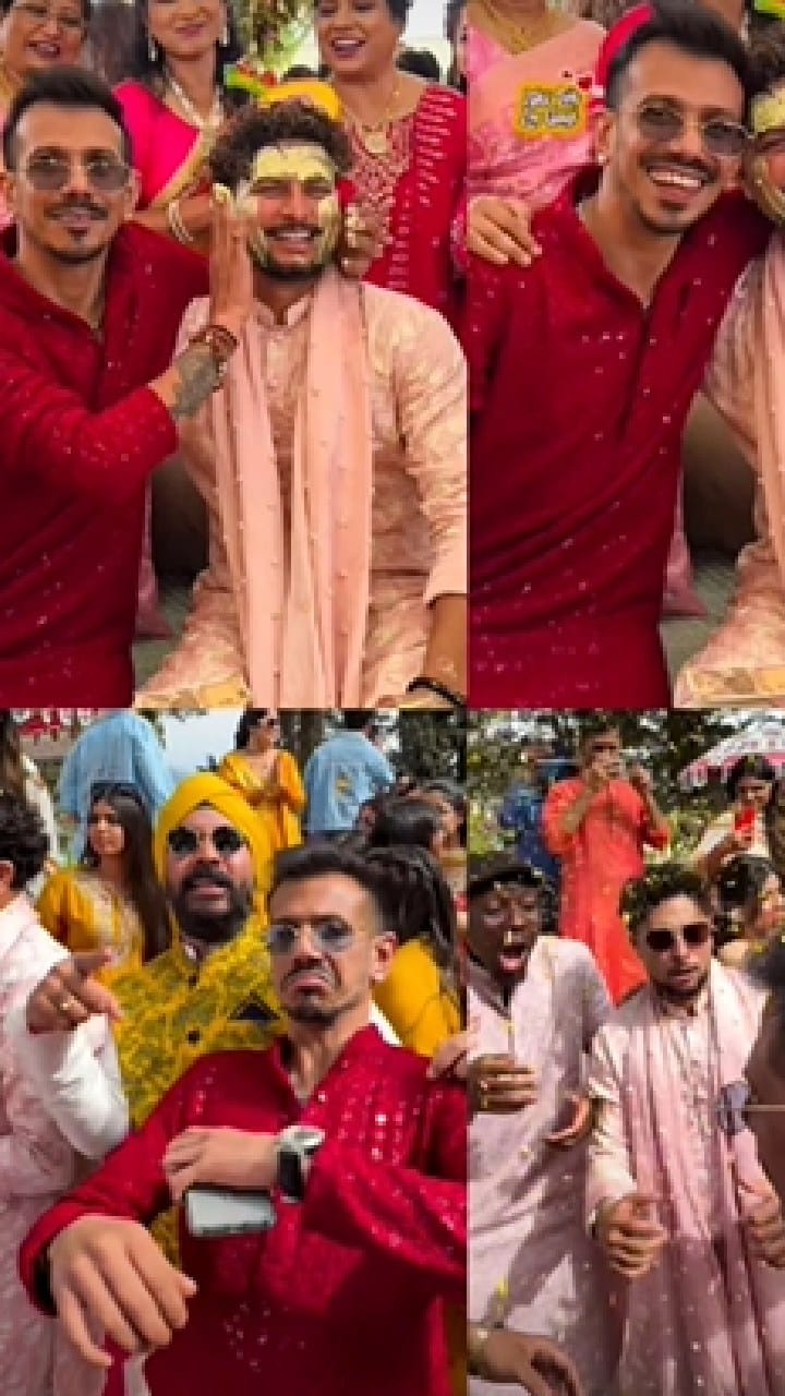 ಕುಲ್ದೀಪ್ ಮದುವೆಯಲ್ಲಿ ಚಹಲ್ ಮಸ್ತ್ ಡ್ಯಾನ್ಸ್