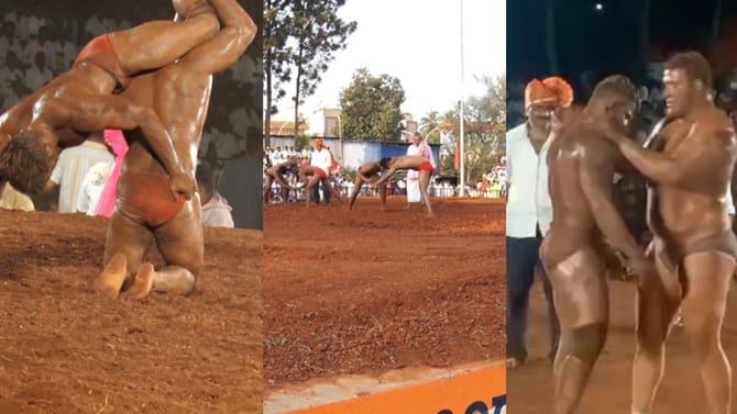 ಅಂತಾರಾಷ್ಟ್ರೀಯ ಮಟ್ಟದಲ್ಲಿ ಖ್ಯಾತಿ ಪಡೆದ ದಾವಣಗೆರೆ ಕೆಂಪು ಮಣ್ಣಿ‌ನ ಕುಸ್ತಿ