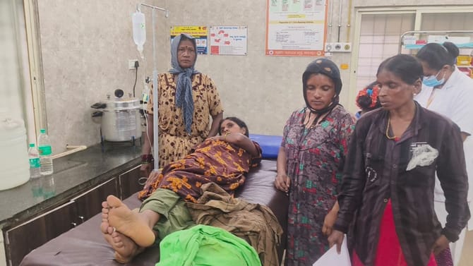 ಸಿಡಿಲು ಬಡಿದು ಐವರು ಮಹಿಳಾ ಕಾರ್ಮಿಕರು ಅಸ್ವಸ್ಥ