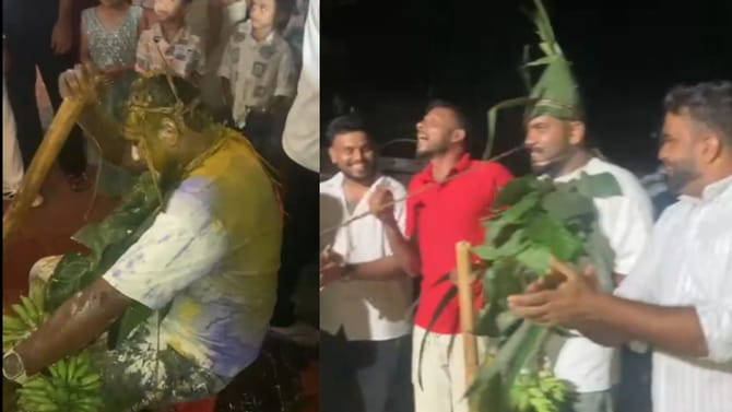 ಮುಸ್ಲಿಂ ಯುವಕನಿಂದ ದೈವಕ್ಕೆ ಅವಮಾನ? ವಿವಾದಕ್ಕೆ ಕಾರಣವಾಯ್ತು ವರನ ವೇಷ