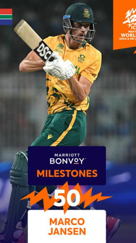 27 ಎಸೆತಗಳಲ್ಲಿ ಅರ್ಧಶತಕ ಸಿಡಿಸಿದ ಮಾರ್ಕೊ ಯಾನ್ಸೆನ್