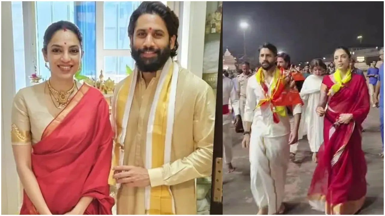 ಜಗನ್ನಾಥನ ದರ್ಶನ ಪಡೆದ ನಾಗ ಚೈತನ್ಯ-ಶೋಭಿತಾ ದಂಪತಿ