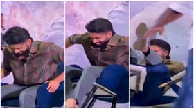 ಅಯ್ಯಯ್ಯೋ.. ಕುರ್ಚಿಯಿಂದ ಜಾರಿ ಬಿದ್ದ ನಾಗ ಚೈತನ್ಯ; ಪೆಟ್ಟಾಯ್ತಾ?