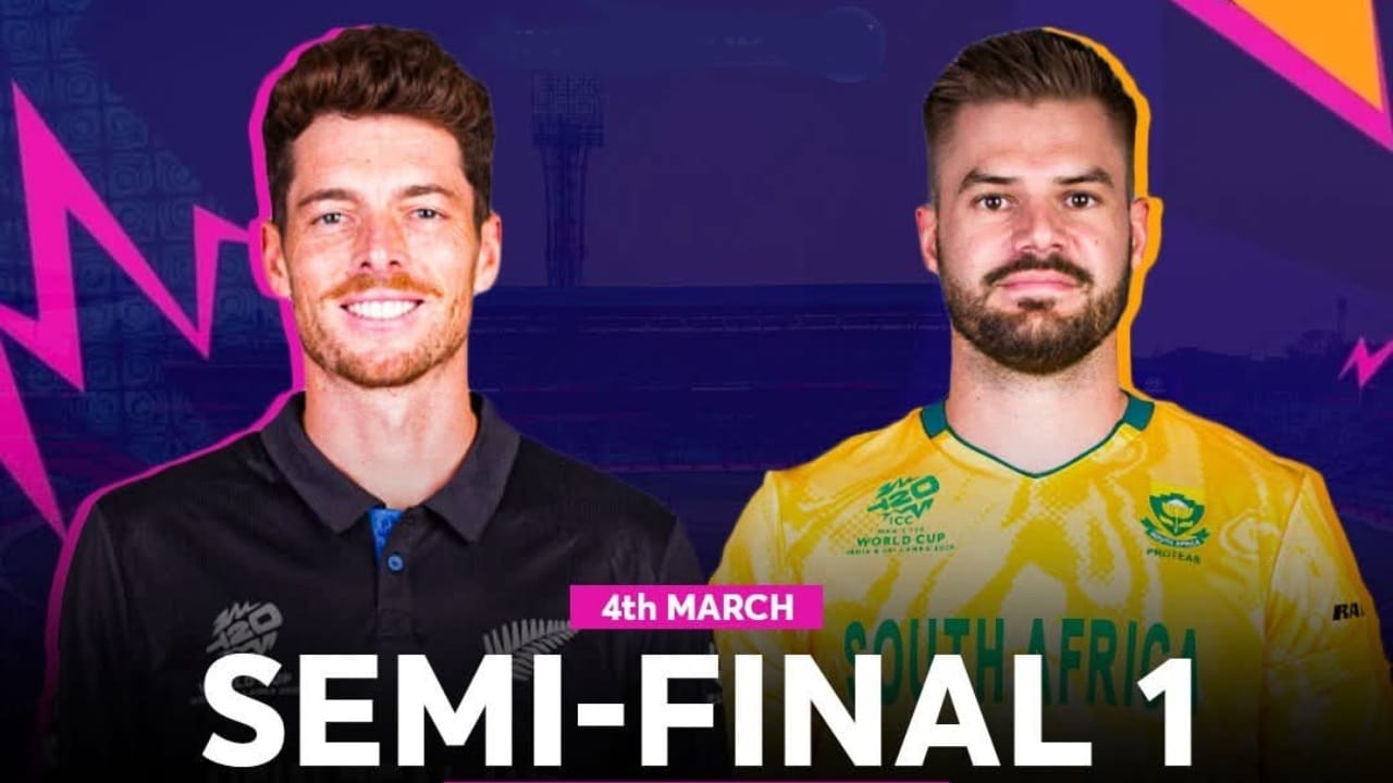 ಮಾರ್ಚ್ 4 ರಂದು ನಡೆಯಲಿರುವ ಮೊದಲ ಸೆಮಿಫೈನಲ್ ಪಂದ್ಯದಲ್ಲಿ ನ್ಯೂಝಿಲೆಂಡ್ ಮತ್ತು ಸೌತ್ ಆಫ್ರಿಕಾ ತಂಡಗಳು ಮುಖಾಮುಖಿಯಾಗಲಿದೆ. ಕೊಲ್ಕತ್ತಾದ ಈಡನ್ ಗಾರ್ಡನ್ಸ್ ಮೈದಾನದಲ್ಲಿ ನಡೆಯಲಿರುವ ಈ ಪಂದ್ಯದಲ್ಲಿ ಗೆಲ್ಲುವ ತಂಡ ಫೈನಲ್​ಗೆ ಪ್ರವೇಶಿಸಲಿದೆ.