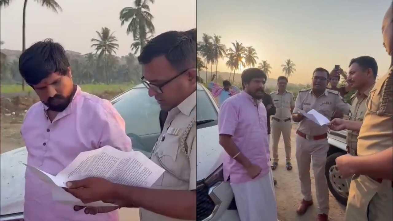 ನಿರ್ಬಂಧದ ನಡುವೆಯೂ ಪೊಲೀಸರೊಂದಿಗೇ ಅಂಜನಾದ್ರಿ ಬೆಟ್ಟ ಏರಿದ ಪುನೀತ್ ಕೆರೆಹಳ್ಳಿ!