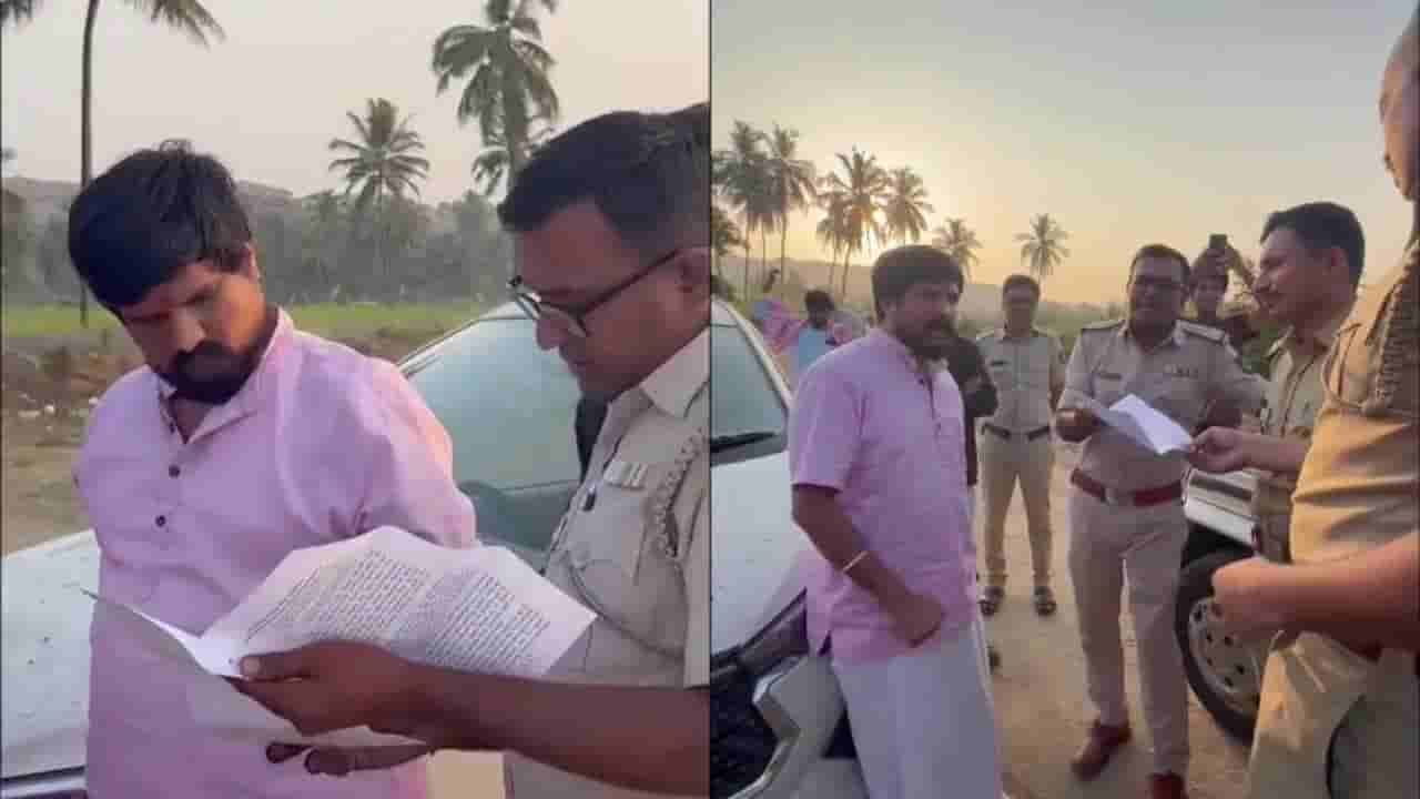 ನಿರ್ಬಂಧದ ನಡುವೆಯೂ ಪೊಲೀಸರೊಂದಿಗೇ ಅಂಜನಾದ್ರಿ ಬೆಟ್ಟ ಏರಿದ ಪುನೀತ್ ಕೆರೆಹಳ್ಳಿ!