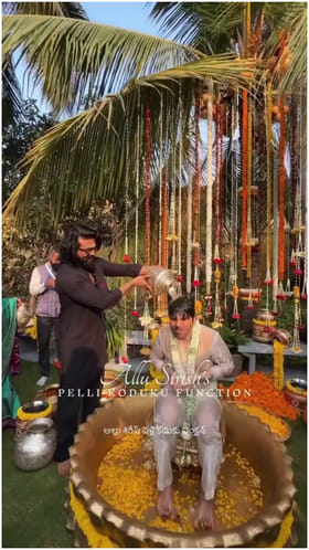 ಅಲ್ಲು ಸಿರೀಶ್ ಮದುವೆ ಶಾಸ್ತ್ರಕ್ಕೆ ಸೆಲೆಬ್ರಿಟಿಗಳ ದಂಡು