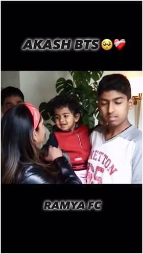 ಆಕಾಶ್ ಚಿತ್ರದ ಸೆಟ್​ ಅಲ್ಲಿ ರಮ್ಯಾ-ವಿನಯ್