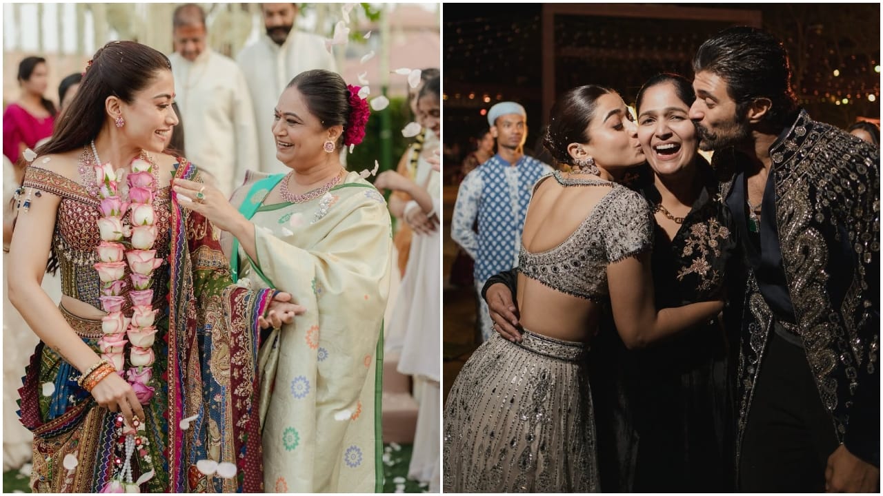 ಮದುವೆಯ ಫೋಟೋಗಳನ್ನು ಒಂದೊಂದಾಗಿಯೇ ಹಂಚಿಕೊಳ್ಳಲಾಗುತ್ತಿದೆ. ಭಾರಿ ಗ್ರ್ಯಾಂಡ್ ಆಗಿ ನಡೆದ ರಶ್ಮಿಕಾ ಮಂದಣ್ಣ-ವಿಜಯ್ ಮದುವೆಯ ಸುಂದರ ಕ್ಷಣಗಳು ಈ ಫೋಟೋಗಳಲ್ಲಿ ಸೆರೆಯಾಗಿವೆ.