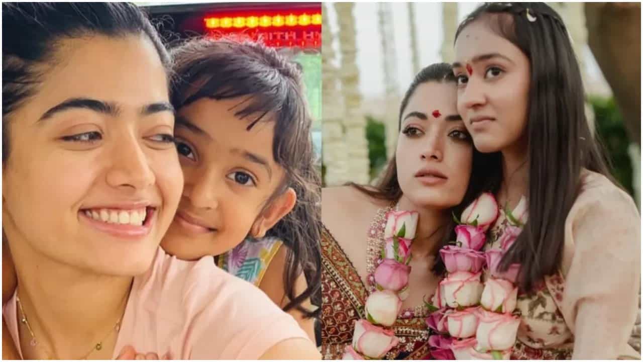 ಅಕ್ಕ-ತಂಗಿ ಅಂದು, ಇಂದು; ರಶ್ಮಿಕಾ-ಶಿಮನ್ ಕ್ಯೂಟ್ ಫೋಟೋ ವೈರಲ್