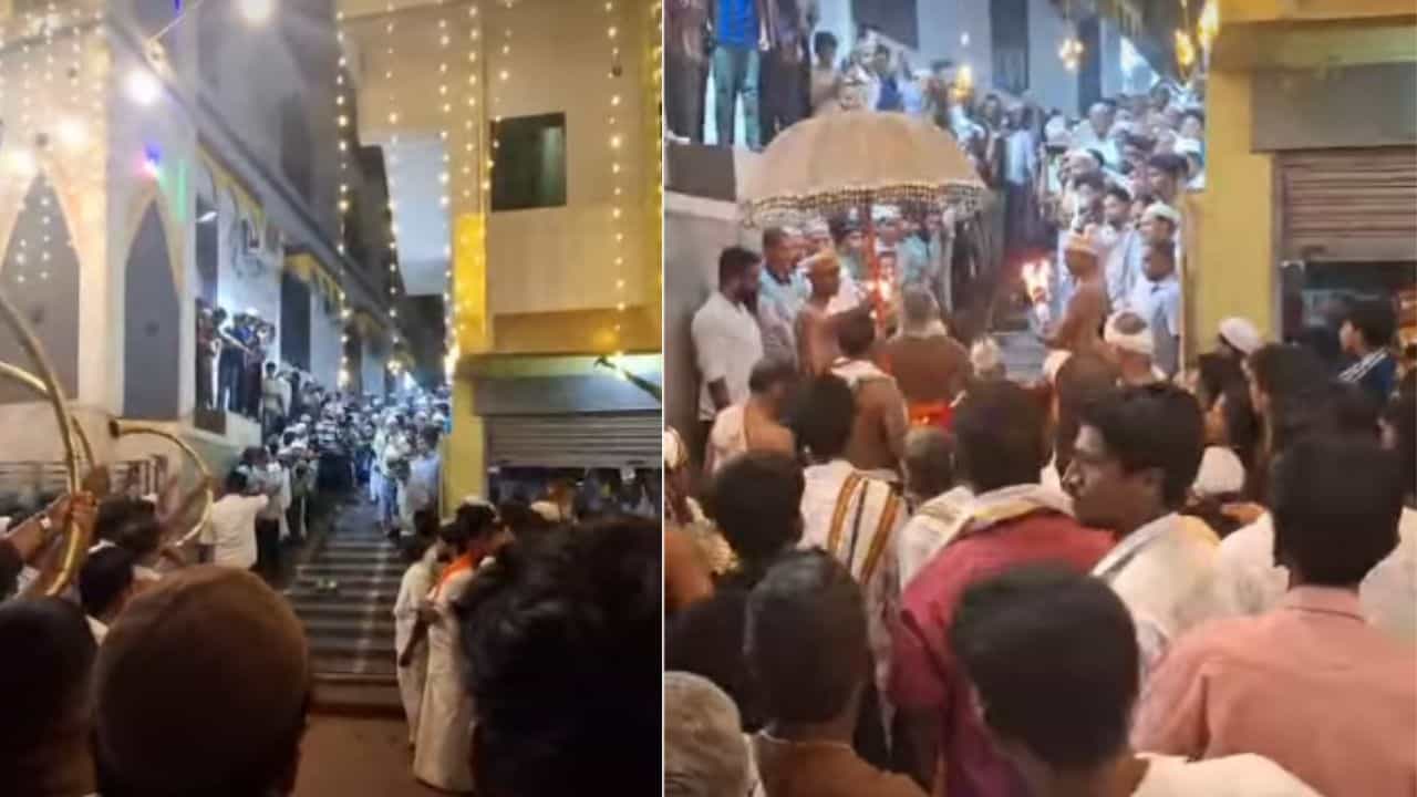 ಕೋಮು ಸೌಹಾರ್ದತೆಗೆ ಸಾಕ್ಷಿಯಾದ ಬಂಟ್ವಾಳ: ಮಸೀದಿ ಮೆಟ್ಟಿಲೇರಿ 'ಸೀಯಾಳ' ಸ್ವೀಕರಿಸಿದ ದೈವ