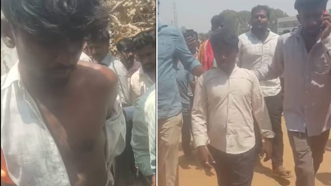 ಹಣದ ಬ್ಯಾಗ್​​ ಎಗರಿಸಿ ಪರಾರಿಯಾಗುವಷ್ಟರಲ್ಲಿ ಸಿಕ್ಕಿಬಿದ್ದ ಕಳ್ಳರು