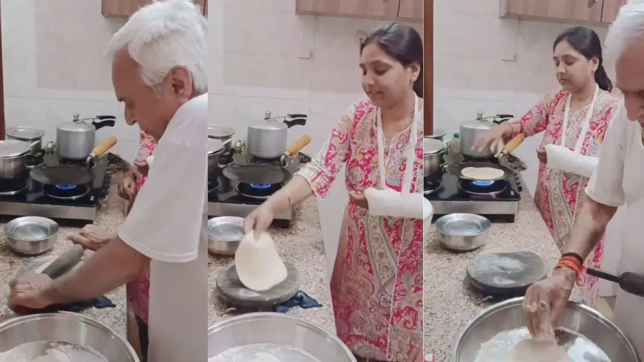 Video: ಸೊಸೆ ಕೈ ಮುರಿದಿದೆ ಕಷ್ಟವಾಗುತ್ತೆಂದು ರೊಟ್ಟಿ ಲಟ್ಟಿಸಿಕೊಟ್ಟ ಮಾವ