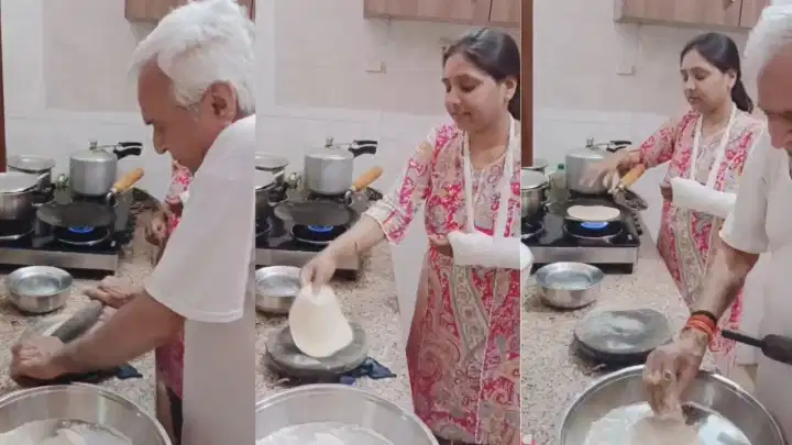 Video: ಸೊಸೆ ಕೈ ಮುರಿದಿದೆ ಕಷ್ಟವಾಗುತ್ತೆಂದು ರೊಟ್ಟಿ ಲಟ್ಟಿಸಿಕೊಟ್ಟ ಮಾವ Video: ಸೊಸೆ ಕೈ ಮುರಿದಿದೆ ಕಷ್ಟವಾಗುತ್ತೆಂದು ರೊಟ್ಟಿ ಲಟ್ಟಿಸಿಕೊಟ್ಟ ಮಾವ