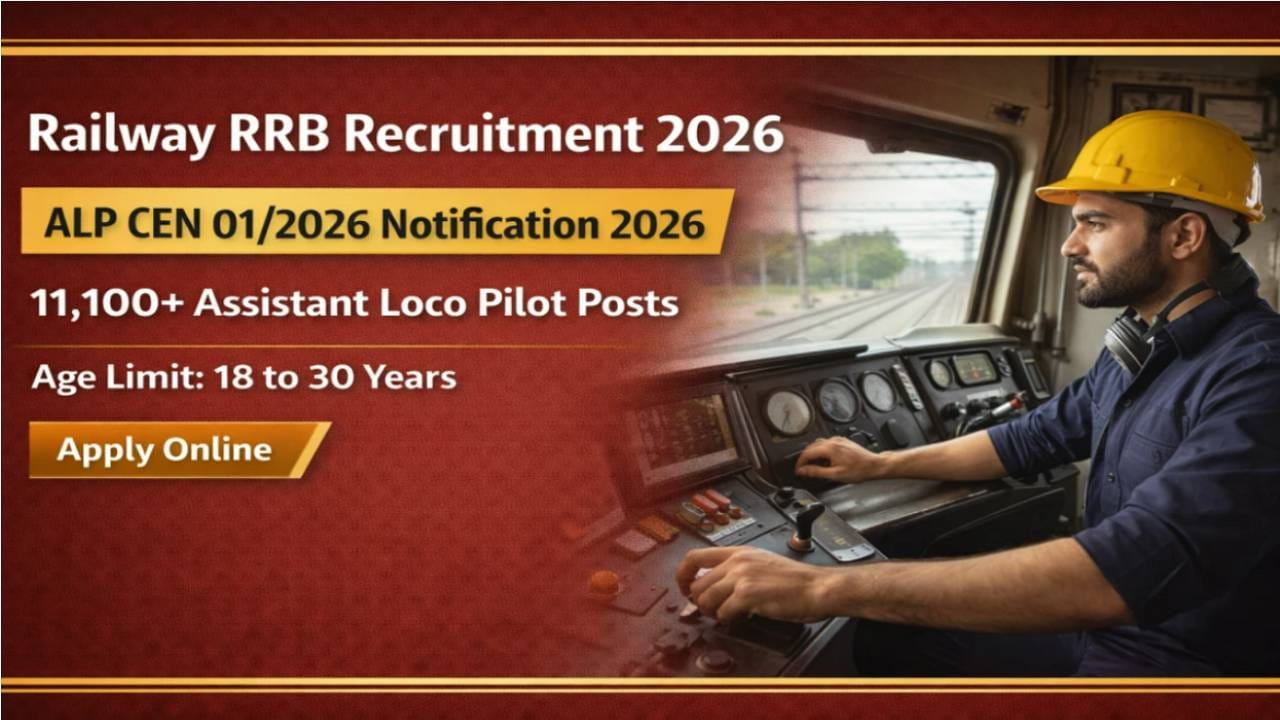 RRB Recruitment 2026: ಭಾರತೀಯ ರೈಲ್ವೆ ಇಲಾಖೆಯಲ್ಲಿ 11ಸಾವಿರಕ್ಕೂ ಅಧಿಕ ಭರ್ಜರಿ ನೇಮಕಾತಿ; 10th ಪಾಸಾಗಿದ್ರೆ ಸಾಕು! RRB Recruitment 2026: ಭಾರತೀಯ ರೈಲ್ವೆ ಇಲಾಖೆಯಲ್ಲಿ 11ಸಾವಿರಕ್ಕೂ ಅಧಿಕ ಭರ್ಜರಿ ನೇಮಕಾತಿ; 10th ಪಾಸಾಗಿದ್ರೆ ಸಾಕು!