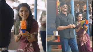 ಶಿವಮೊಗ್ಗದ ಹೊಸನಗರದಲ್ಲಿ ಸಮಂತಾ ಹೋಳಿ: ಗಂಡನ ಜೊತೆ ಸಂಭ್ರಮ