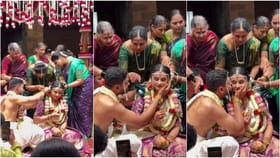 ಸಂಜನಾ ಬುರ್ಲಿಗೆ ತಾಳಿ ಕಟ್ಟಿ ಪ್ರೀತಿಯಿಂದ ಕೆನ್ನೆಗೆ ಮುತ್ತಿಟ್ಟ ಸಮರ್ಥ್