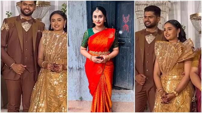 ಕಿರುತೆರೆ ನಟಿ ಸಂಜನಾ ಬುರ್ಲಿ ಮನೆಯಲ್ಲಿ ಮದುವೆ ಸಂಭ್ರಮ; ಅದ್ದೂರಿ ಆರತಕ್ಷತೆ