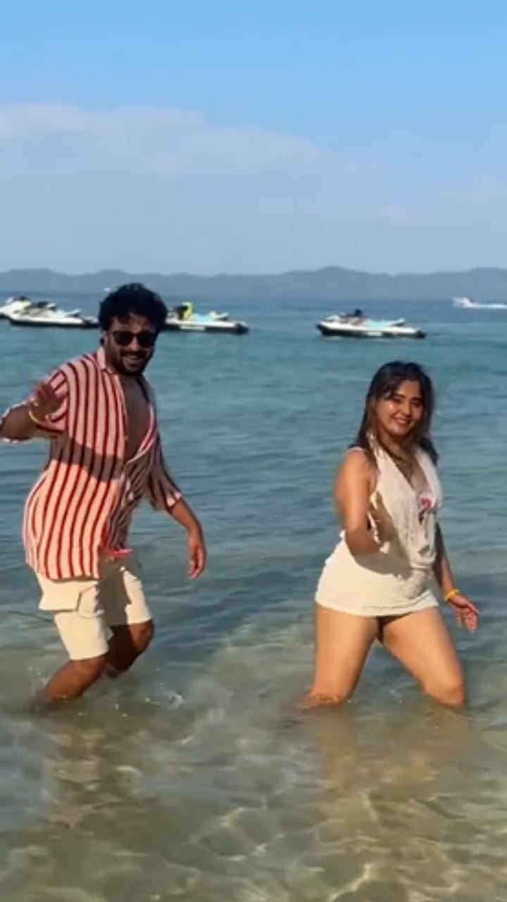 ಥಾಯ್ಲೆಂಡ್ ಸಮುದ್ರ ತೀರದಲ್ಲಿ ಶಿಶಿರ್-ಐಶ್ವರ್ಯಾ ಸಿಂಧೋಗಿ ಡ್ಯಾನ್ಸ್