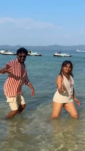 ಥಾಯ್ಲೆಂಡ್ ಸಮುದ್ರ ತೀರದಲ್ಲಿ ಶಿಶಿರ್-ಐಶ್ವರ್ಯಾ ಸಿಂಧೋಗಿ ಡ್ಯಾನ್ಸ್