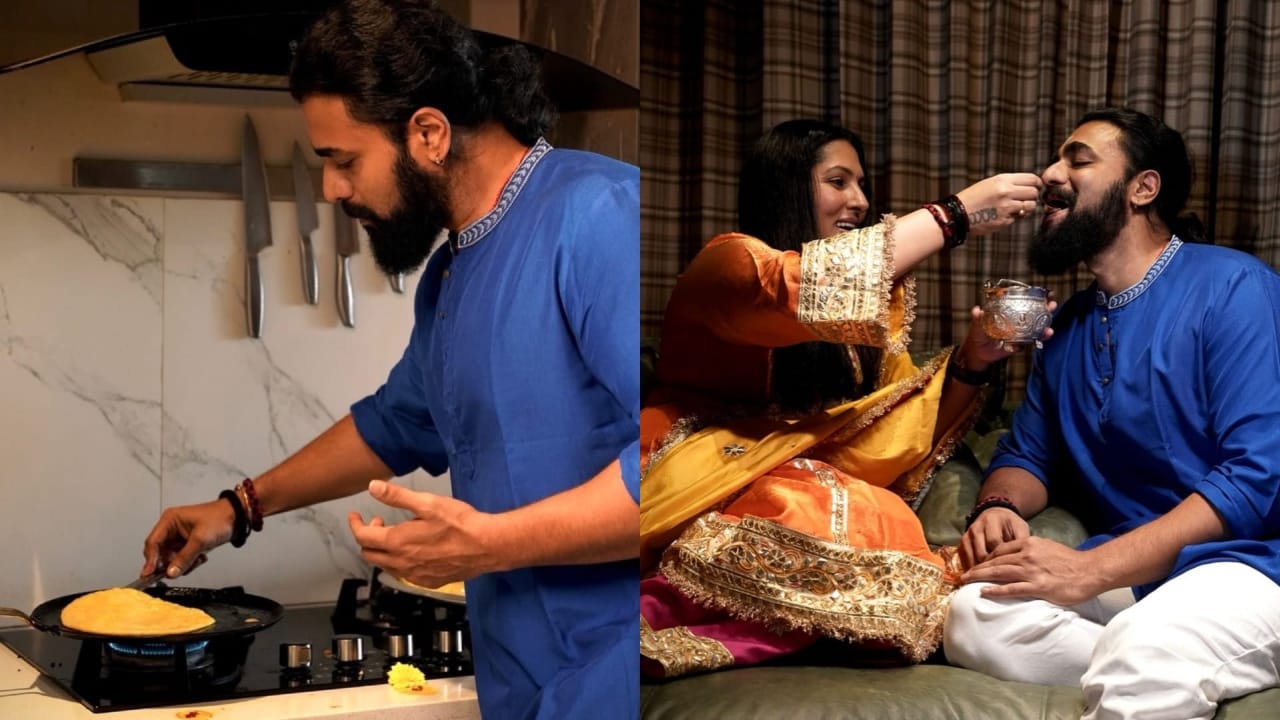 ನಟ ಶ್ರೀಮುರಳಿ ಅವರು ಕುಟುಂಬದೊಟ್ಟಿಗೆ ಯುಗಾದಿ ಆಚರಿಸಿದ್ದಾರೆ. ಮನೆಯಲ್ಲಿ ಯುಗಾದಿ ವಿಶೇಷವಾದ ಹೋಳಿಕೆ ಮಾಡಲು ನೆರವಾಗಿದ್ದಾರೆ. ಹಬ್ಬದ ಸುಂದರ ಚಿತ್ರಗಳನ್ನು ಹಂಚಿಕೊಂಡಿದ್ದಾರೆ.