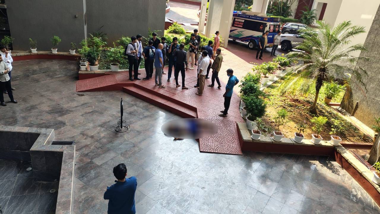 ಸ್ನೇಹಿತರನ್ನು ಭೇಟಿ ಮಾಡಲು ಬಂದಿದ್ದ ವಿದ್ಯಾರ್ಥಿ ದುರಂತ ಅಂತ್ಯ: 12ನೇ ಮಹಡಿಯಿಂದ ಬಿದ್ದು ಸಾವು