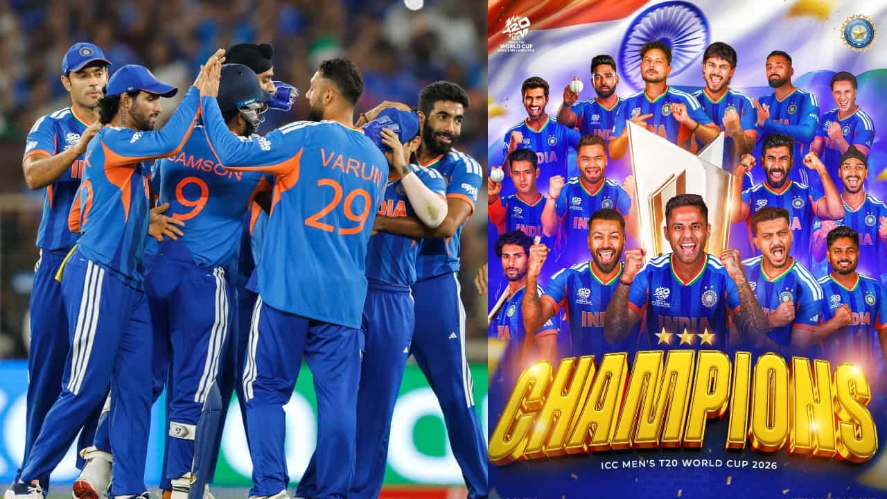 IND vs NZ, T20 WC Final Highlights: ಮೂರನೇ ಬಾರಿಗೆ ಟಿ20 ವಿಶ್ವಕಪ್ ಗೆದ್ದ ಭಾರತ IND vs NZ, T20 WC Final Highlights: ಮೂರನೇ ಬಾರಿಗೆ ಟಿ20 ವಿಶ್ವಕಪ್ ಗೆದ್ದ ಭಾರತ