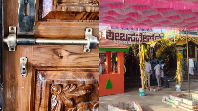 ದೇಗುಲಕ್ಕೆ ಕನ್ನ: 4 ಕೆಜಿ ಬೆಳ್ಳಿ, 30 ಗ್ರಾಂ ಚಿನ್ನಾಭರಣ ದೋಚಿ ಪರಾರಿ