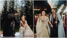 ರಶ್ಮಿಕಾ ಮಂದಣ್ಣ-ವಿಜಯ್ ದೇವರಕೊಂಡ ಸಂಗೀತ್ ಕಾರ್ಯಕ್ರಮದ ಸುಂದರ ಫೋಟೋಸ್