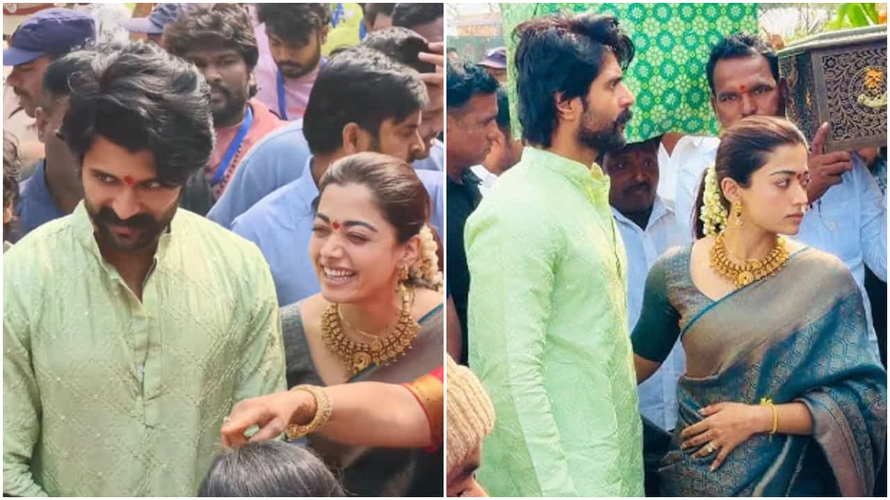 ಮದುವೆ ಬಳಿಕ ಊರಿಗೆ ಬಂದ ವಿಜಯ್ ದೇವರಕೊಂಡ, ರಶ್ಮಿಕಾಗೆ ಭರ್ಜರಿ ಸ್ವಾಗತ ಮದುವೆ ಬಳಿಕ ಊರಿಗೆ ಬಂದ ವಿಜಯ್ ದೇವರಕೊಂಡ, ರಶ್ಮಿಕಾಗೆ ಭರ್ಜರಿ ಸ್ವಾಗತ