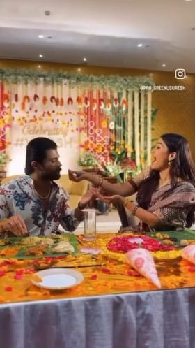 ಅಭಿಮಾನಿಗಳೊಟ್ಟಿಗೆ ಊಟ ಮಾಡಿದ ರಶ್ಮಿಕಾ-ವಿಜಯ್ ದೇವಕರೊಂಡ: ವಿಡಿಯೋ