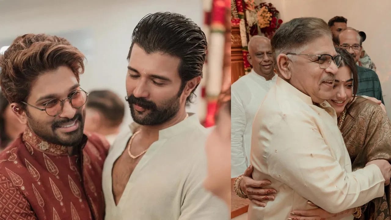 ಮದುವೆಯ ಬಳಿಕ ಓಡಾಟದಲ್ಲಿ ತೊಡಗಿಕೊಂಡಿರುವ ರಶ್ಮಿಕಾ ಮತ್ತು ವಿಜಯ್ ದೇವರಕೊಂಡ ಇಂದು (ಮಾರ್ಚ್ 1) ಅಲ್ಲು ಅರ್ಜುನ್ ಅವರ ನಿವಾಸಕ್ಕೆ ಭೇಟಿ ನೀಡಿದ್ದರು.