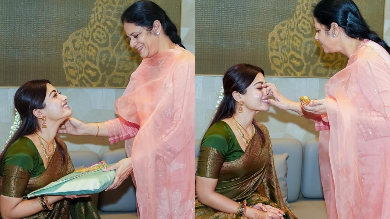 ಮಾತ್ರವಲ್ಲದೆ ಸಿಎಂ ರೇವಂತ್ ರೆಡ್ಡಿ ಅವರ ಪತ್ನಿ ರಶ್ಮಿಕಾಗೆ ಉಡುಗೊರೆಗಳನ್ನು ಸಹ ನೀಡಿದ್ದಾರೆ. ಆರತಕ್ಷತೆಗೆ ಆಹ್ವಾನಿಸಲೆಂದು ಜೋಡಿ ಅವರ ಮನೆಗೆ ಭೇಟಿ ನೀಡಿತ್ತು.