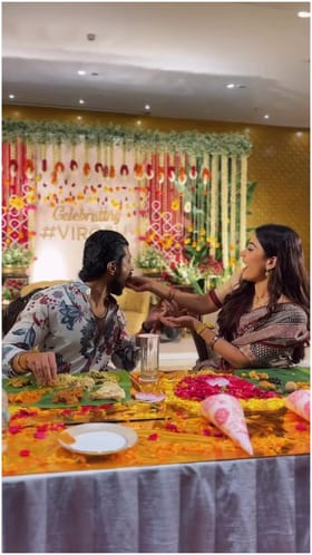 ವಿಜಯ್​​ಗೆ ಊಟ ತಿನ್ನಿಸಿದ ರಶ್ಮಿಕಾ ಮಂದಣ್ಣ