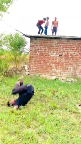 ಸ್ಟಂಟ್​ ಮಾಡಲು ಹೋಗಿ ಸೊಂಟ ಮುರಿದುಕೊಂಡ ಯುವಕ