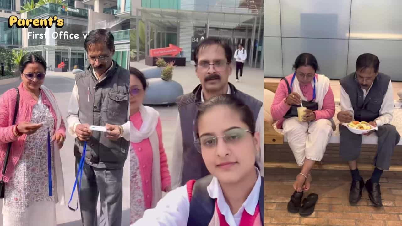 Video: ಹೆತ್ತವರನ್ನು ತಾನು ಕೆಲಸ ಮಾಡುವ ಮೈಕ್ರೋಸಾಫ್ಟ್ ಆಫೀಸ್ ತೋರಿಸಲು ಕರೆತಂದ ಮಗಳು Video: ಹೆತ್ತವರನ್ನು ತಾನು ಕೆಲಸ ಮಾಡುವ ಮೈಕ್ರೋಸಾಫ್ಟ್ ಆಫೀಸ್ ತೋರಿಸಲು ಕರೆತಂದ ಮಗಳು