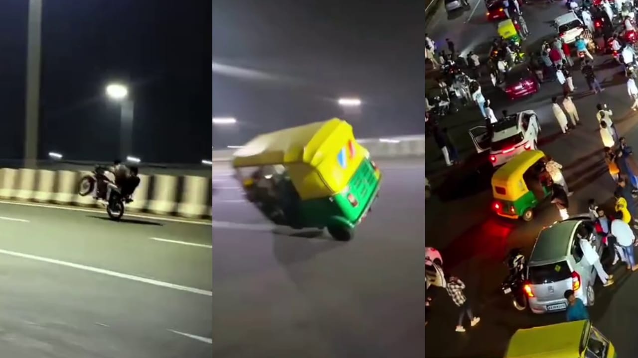 ಪುಂಡರ ಅಟ್ಟಹಾಸ ನೋಡಿ! ರಂಜಾನ್ ಉಪವಾಸದ ಲಾಂಗ್ ಡ್ರೈವ್ ಹೆಸರಲ್ಲಿ ಬಂದು ಚೆನ್ನೈ ಎಕ್ಸ್​ಪ್ರೆಸ್ ವೇನಲ್ಲಿ ವ್ಹೀಲಿಂಗ್