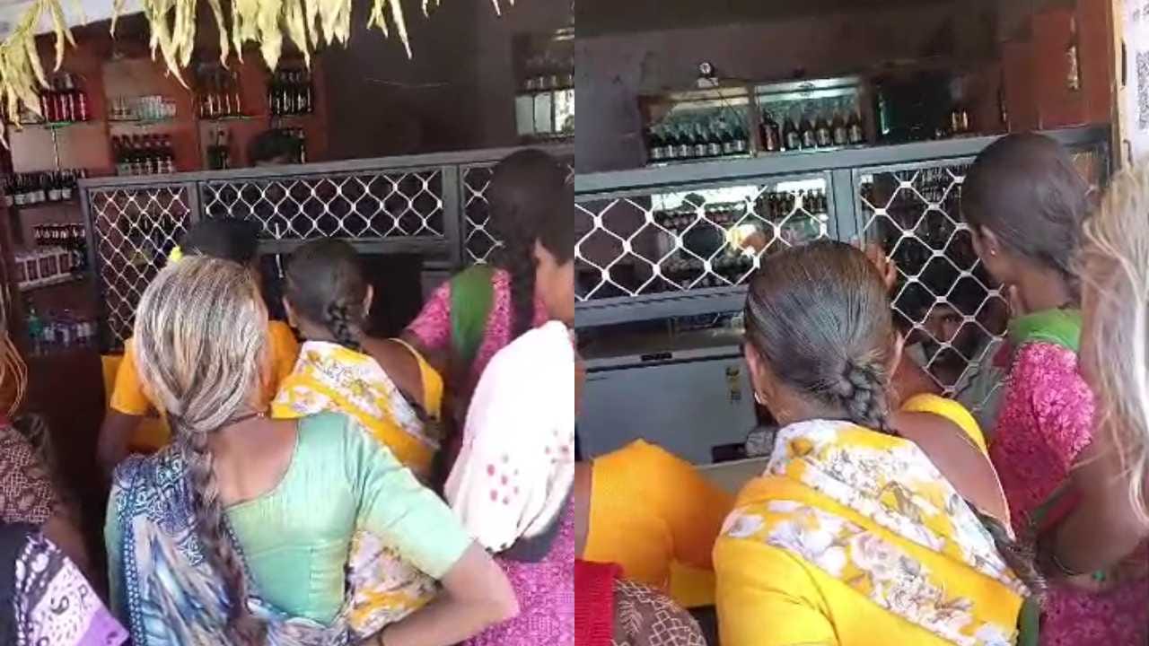 ಮದ್ಯದ ಅಂಗಡಿಗೆ ಮುತ್ತಿಗೆ ಹಾಕಿ ಸಿಬ್ಬಂದಿಗೆ ಕ್ಲಾಸ್ ತಗೊಂಡ ಮಹಿಳೆಯರು! ಮದ್ಯದ ಅಂಗಡಿಗೆ ಮುತ್ತಿಗೆ ಹಾಕಿ ಸಿಬ್ಬಂದಿಗೆ ಕ್ಲಾಸ್ ತಗೊಂಡ ಮಹಿಳೆಯರು!