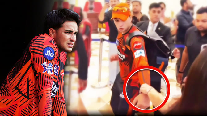 VIDEO: ಅಭಿಷೇಕ್ ಶರ್ಮಾ ಕೈ ಹಿಡಿದು ಎಳೆದ ಯುವತಿ!