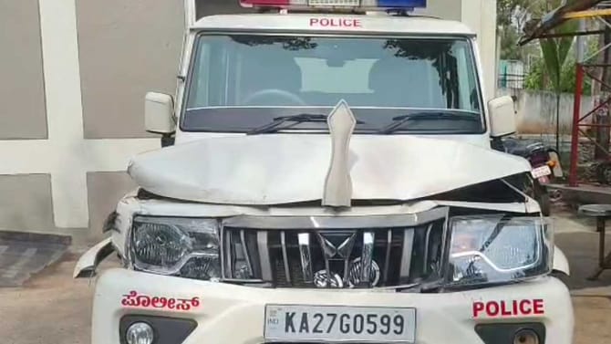 ಡೆಪ್ಯುಟಿ ಸ್ಪೀಕರ್ ರುದ್ರಪ್ಪ ಲಮಾಣಿ ಎಸ್ಕಾರ್ಟ್ ವಾಹ‌ನ ಅಪಘಾತ!