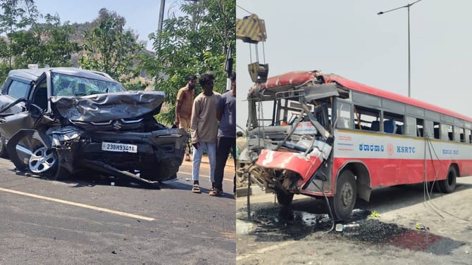 ಪ್ರತ್ಯೇಕ ಘಟನೆ: ಭೀಕರ ರಸ್ತೆ ಅಪಘಾತದಲ್ಲಿ ಒಟ್ಟು ನಾಲ್ವರು ಸಾವು