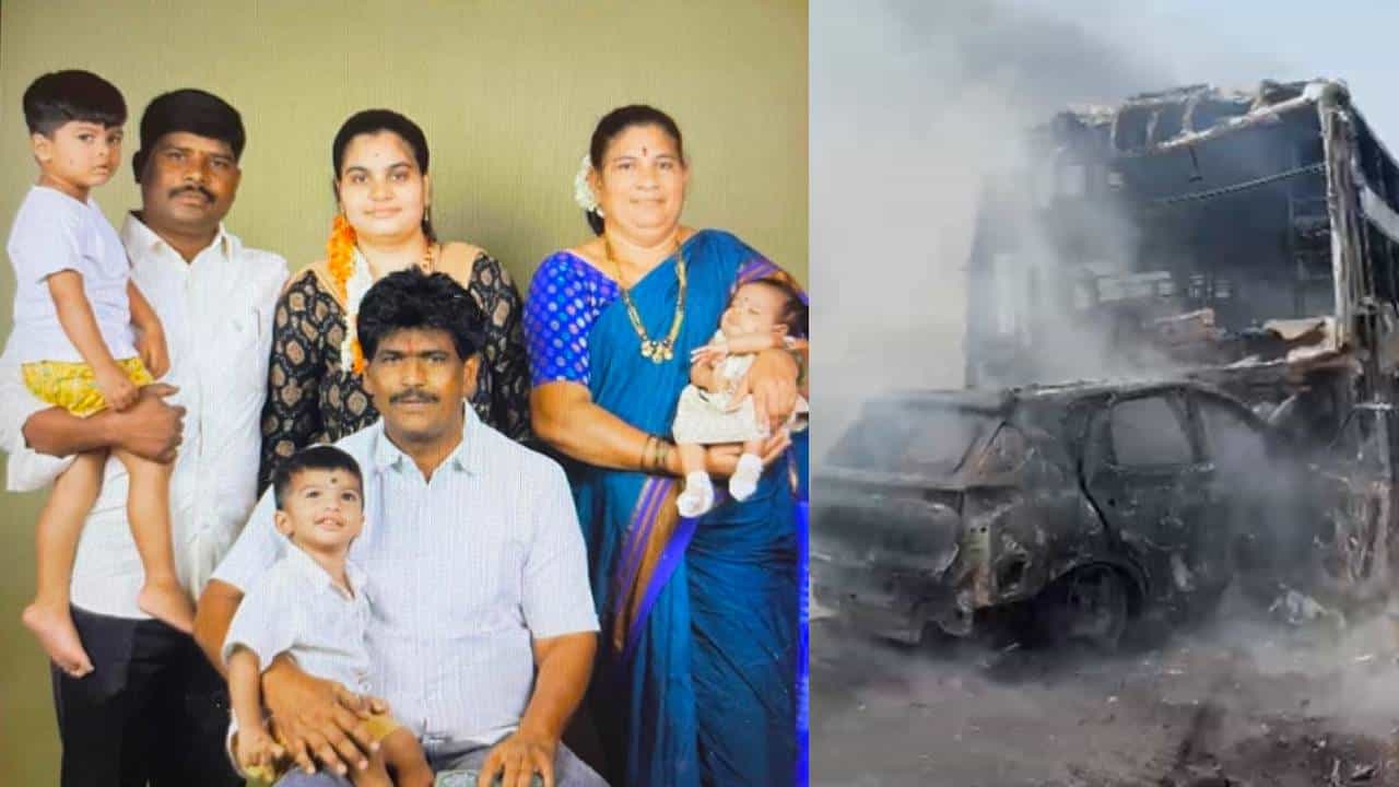 ಕಾರು-ಖಾಸಗಿ ಬಸ್​ ಡಿಕ್ಕಿಯಾಗಿ ಇಡೀ ಕುಟುಂಬ ಸಜೀವ ದಹನ: ಇಲ್ಲಿದೆ ಮೃತ 9 ಜನರ ಡೀಟೇಲ್ಸ್