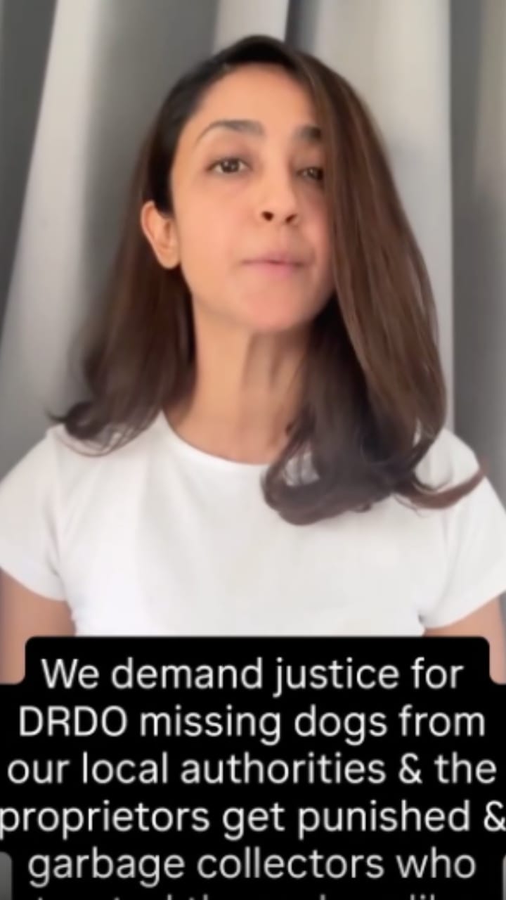 ನಾಯಿ ನಾಪತ್ತೆ ಪ್ರಕರಣ: ಧ್ವನಿ ಎತ್ತಿದ ನಟಿ ಐಂದ್ರಿತಾ ರೇ